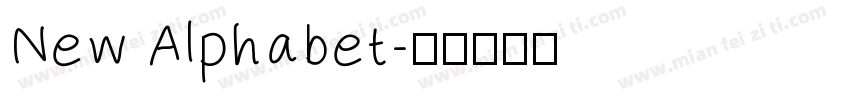New Alphabet字体转换